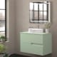 Mueble de baño con encimera piedra compactada mismo color Bruntec Lia colores Principal 8