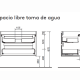 Conjunto mueble de baño Salgar Noja Croquis 12
