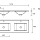 Conjunto mueble de baño Salgar Noja Croquis 13