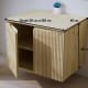 Mueble de baño con encimera de madera maciza Bruntec Alpes 14 Croquis 5