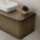 Mueble de baño con encimera de madera maciza Bruntec Baviera Detalle 6