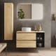 Conjunto mueble de baño con lavabo sobre encimera Salgar Bequia Principal 3