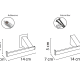 Portarrollo auxiliar Mediterránea de Baño Glass Croquis 2