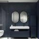 Lavabo encastrado para dos grifos de un seno 12 cm alto Visobath Lila Principal 1