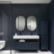 Lavabo encastrado para dos grifos de un seno 12 cm alto Viso Lila Ambiente 2