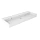 Lavabo encastrado para dos grifos de un seno 12 cm alto Viso Lila Principal 1