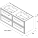 Conjunto mueble de baño Salgar Runa Croquis 18