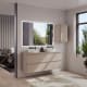 Mueble de baño MDF lacado con encimera de madera Bruntec Vilma Principal 2