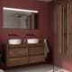 Mueble de baño con encimera de madera Salgar Attila Principal 1