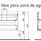 Mueble de baño con encimera de madera Salgar Attila Croquis 10