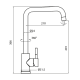 Grifo de cocina GME Noah Croquis 8