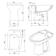 Pack inodoro + bidé Unisan Sanindusa Benissa Croquis 5