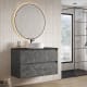 Mueble de baño con encimera Piedra Compactada negra Bruntec Artemisa Principal 3