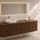 Mueble de baño con encimera de madera Bruntec Duna Croquis 11