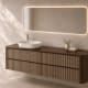 Mueble de baño con encimera de madera Bruntec Duna Principal 9