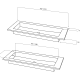 Lavabo de baño encastrado Art and Bath Austin Croquis 2