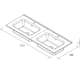 Conjunto mueble de baño Salgar Born Croquis 6