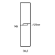 Columna de baño Viso Onda Croquis 7