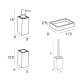 Conjunto de accesorios de baño Manillons Torrent Natura Croquis 5