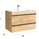 Conjunto mueble de baño Salgar Born Detalle 7