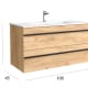 Conjunto mueble de baño Salgar Born Detalle 8