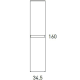 Columna de baño Visobath Basic Croquis 2