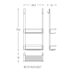 Jabonera para ducha Cosmic Architect S+ Croquis 4