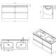 Conjunto mueble de baño Cosmic Bbest Croquis 3