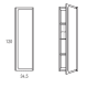 Columna de baño Visobath Índico Croquis 4