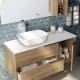 Mueble de baño con encimera de Solid Surface Bruntec Coban Detalle 2