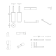 Conjunto de accesorios de baño Cosmic Logic Croquis 6