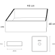 Lavabo sobre encimera Art and Bath Cube Croquis 2