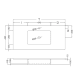 Lavabo encastrado Coycama Mara Masai Croquis 18