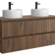 Conjunto mueble de baño Salgar Kira con lavabo sobre encimera Detalle 5
