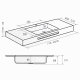 Lavabo suspendido Bruntec Formas Croquis 3