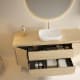 Mueble de baño con encimera de madera maciza Bruntec Alpes 13 Detalle 2