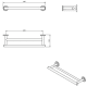Toallero de baño Cosmic Architect S+ Croquis 14