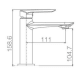 Grifo de lavabo Imex Ural Croquis 6