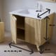 Conjunto de mueble de baño de madera maciza Bruntec Alpes 14 Croquis 5