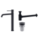 Pack Grifo de lavabo caño alto Imex Monza + Válvula click-clack + Sifón visto redondo Principal 1