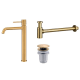 Pack Grifo de lavabo caño alto Imex Monza + Válvula click-clack + Sifón visto redondo Principal 3