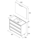 Conjunto mueble de baño Salgar Attila Croquis 10