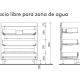Conjunto mueble de baño Salgar Attila Croquis 13