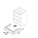 Conjunto mueble de baño Salgar Attila Croquis 14