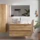 Mueble de baño para lavabo sobre encimera Salgar Bequia nórdico Ambiente 12