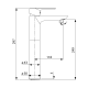 Grifo de lavabo GME Cassio Croquis 9