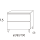 Mueble de baño Visobath Granada Croquis 25