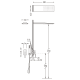 Conjunto de ducha empotrado Slim Exclusive Croquis 1