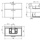 Conjunto mueble de baño con banquillo VisoBath Verso Croquis 12