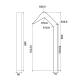Grifo de ducha exterior Imex Niagara Croquis 16